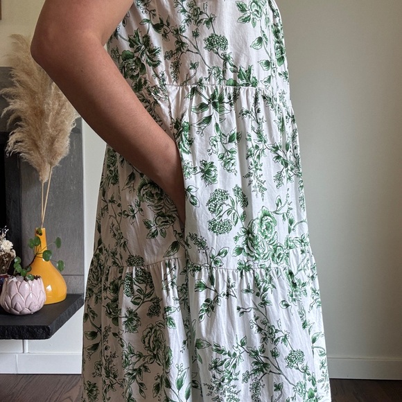 Gal Meets Glam sleeveless cotton floral Lisa dress - size 6 - Picture 9 of 10